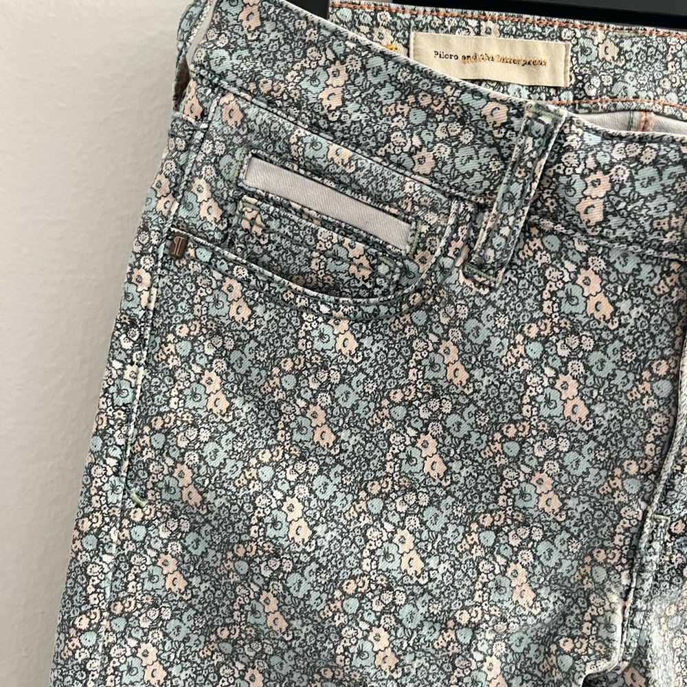 Pilcro & the Letterpress (from Anthropologie) • Floral Jean Pants‎ - Picture 3 of 7